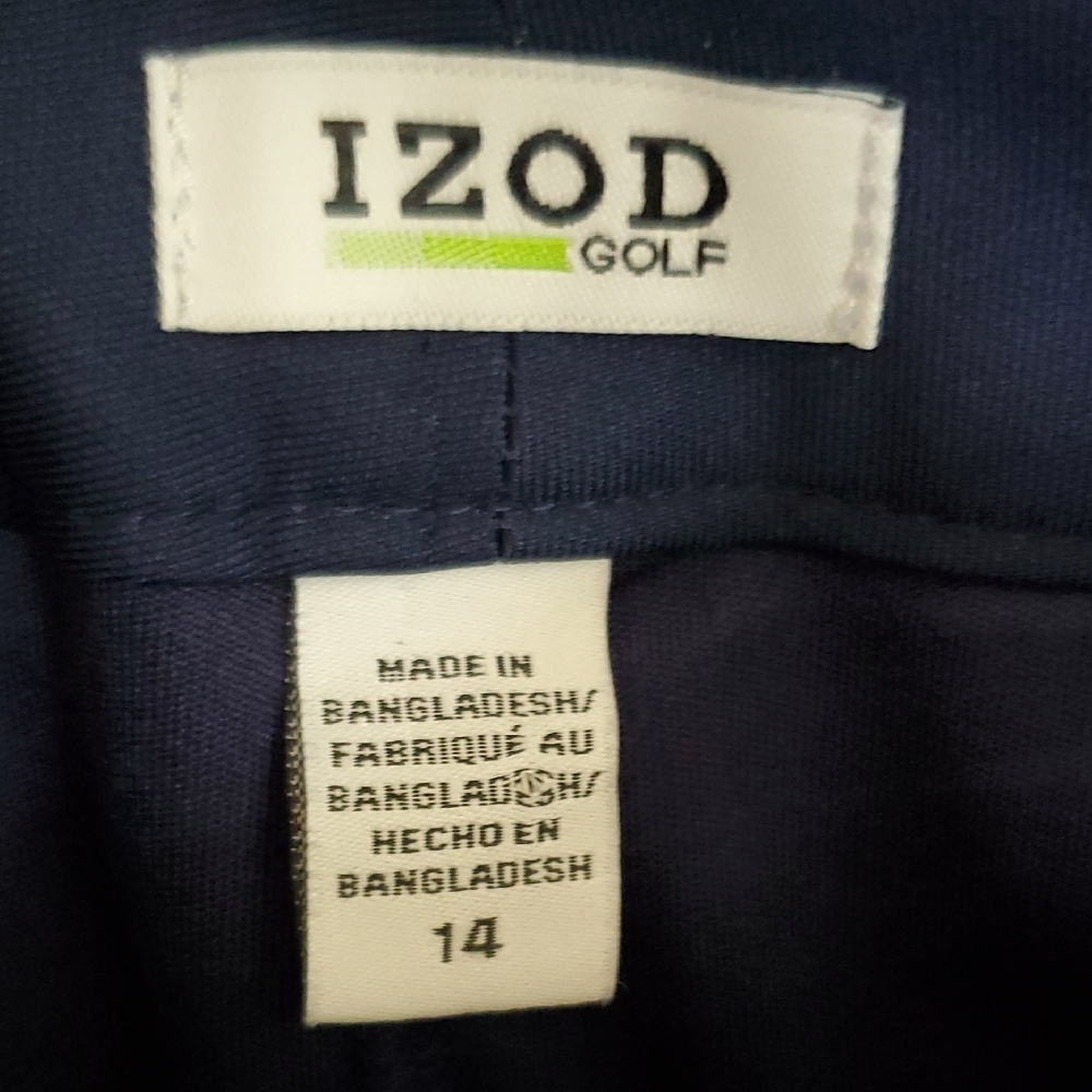 Izod /Golf  Navy Pencil Skort with White Piping - Picture 2 of 8